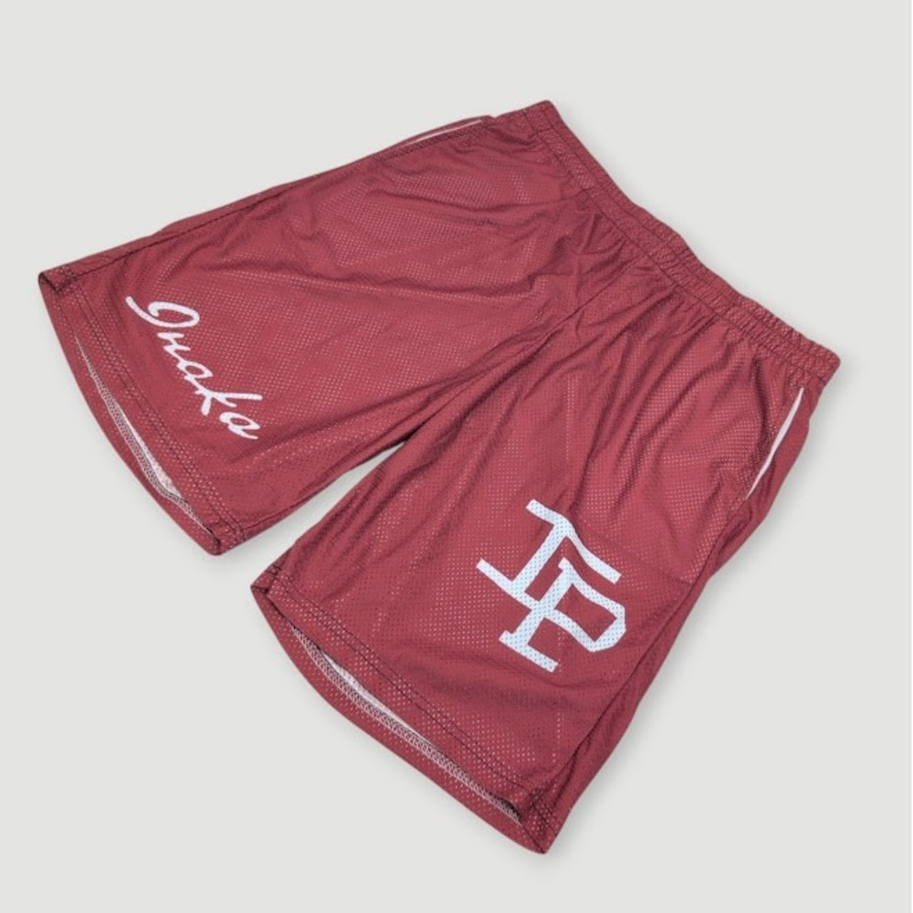 Inaka Power Mesh Shorts Men 2XL Burgundy Gym Basketball Athletic Casual